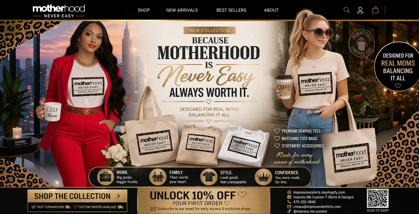 Motherhood Leopard Tshirt