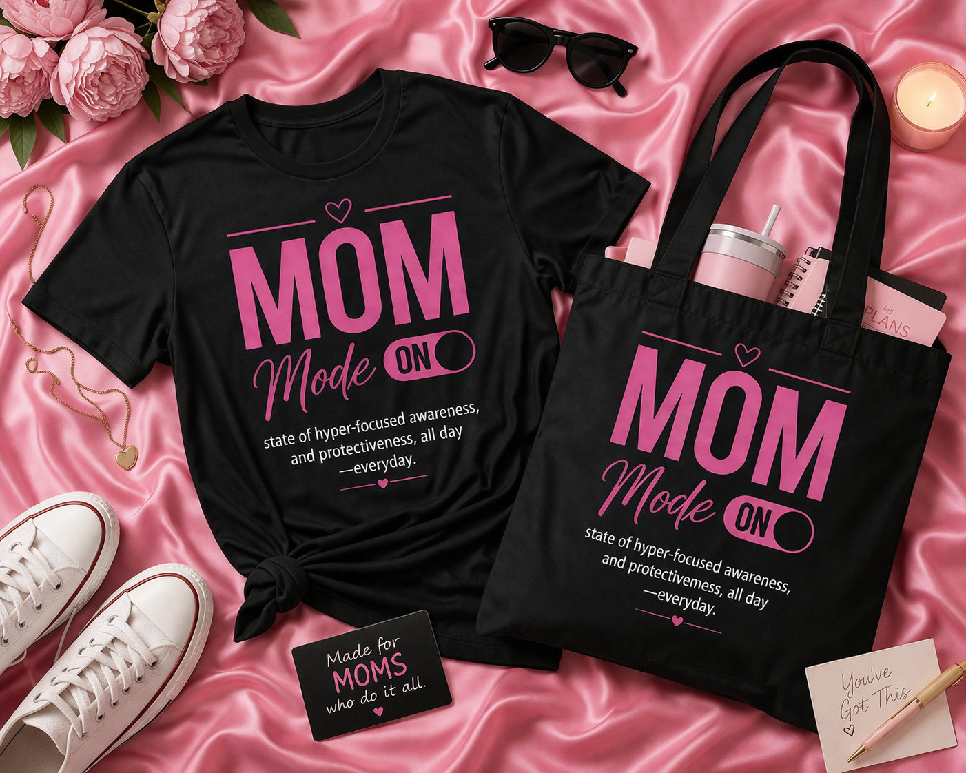 Mom Mode On Tote Bag
